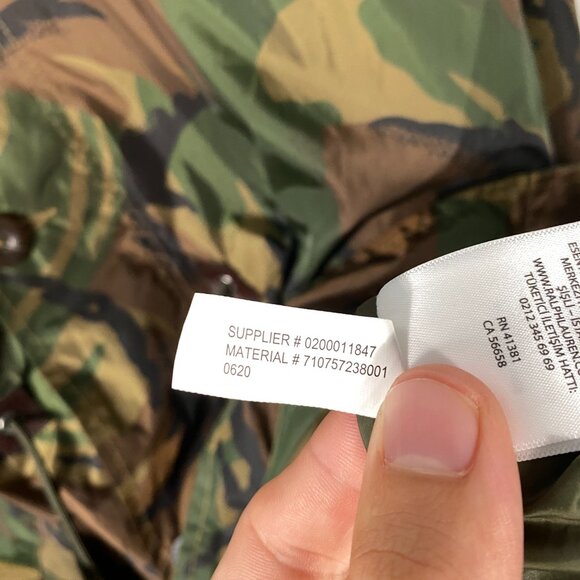 Polo Ralph Lauren Benton Camouflage-Print Shell Jacket Size L - Picture 8 of 12